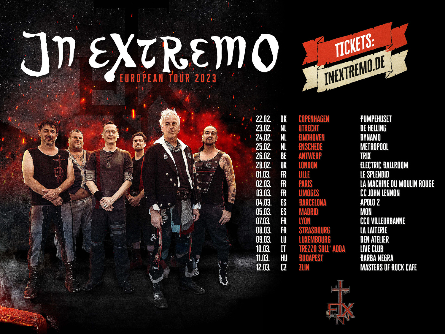 in extremo tour 2023 support